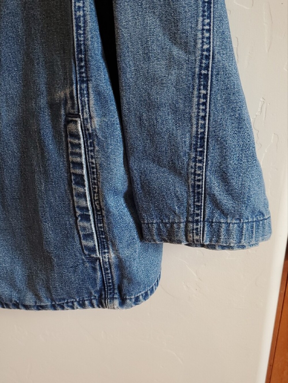Talbots Mid-Blue Denim Shacket Jacket XL - Picture 4 of 9